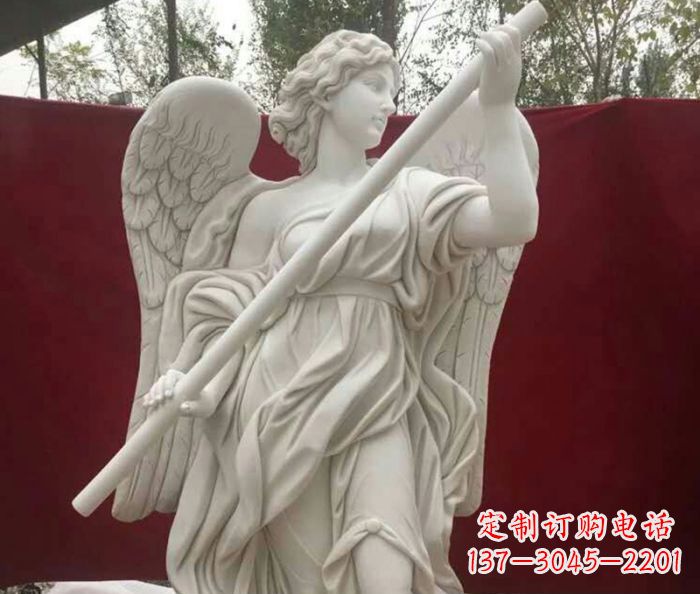 岳阳别墅景观天使人物石雕