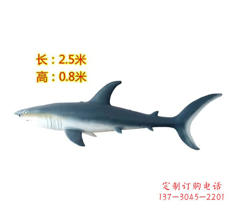 岳阳玻璃钢仿真鲨鱼雕塑