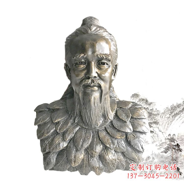 岳阳玻璃钢伏羲头像