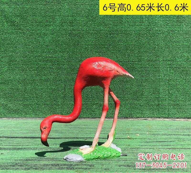 岳阳精美玻璃钢火烈鸟雕塑