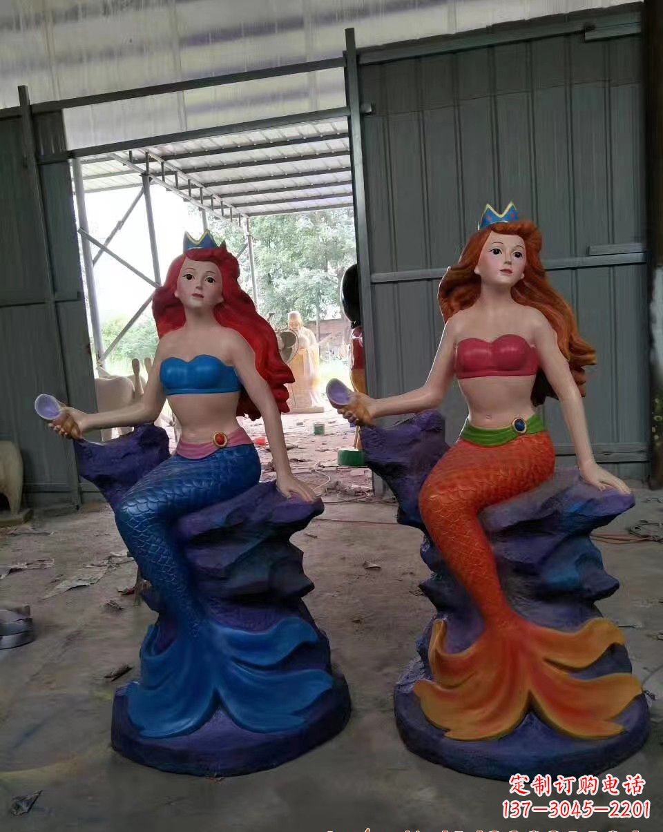 岳阳玻璃钢美人鱼雕塑——精美的艺术作品