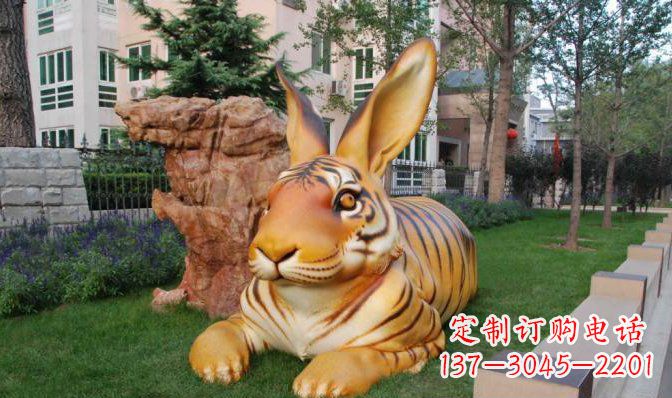 岳阳玻璃钢兔子雕塑精致、经典、永恒