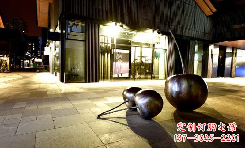 岳阳不锈钢樱桃雕塑