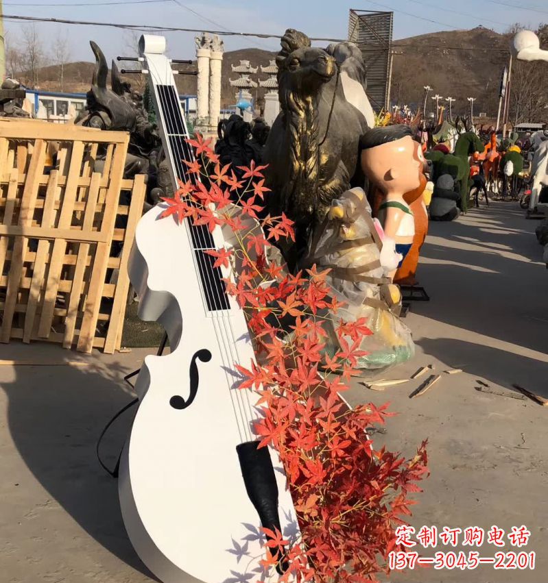 岳阳不锈钢大提琴雕塑—精致的艺术精品