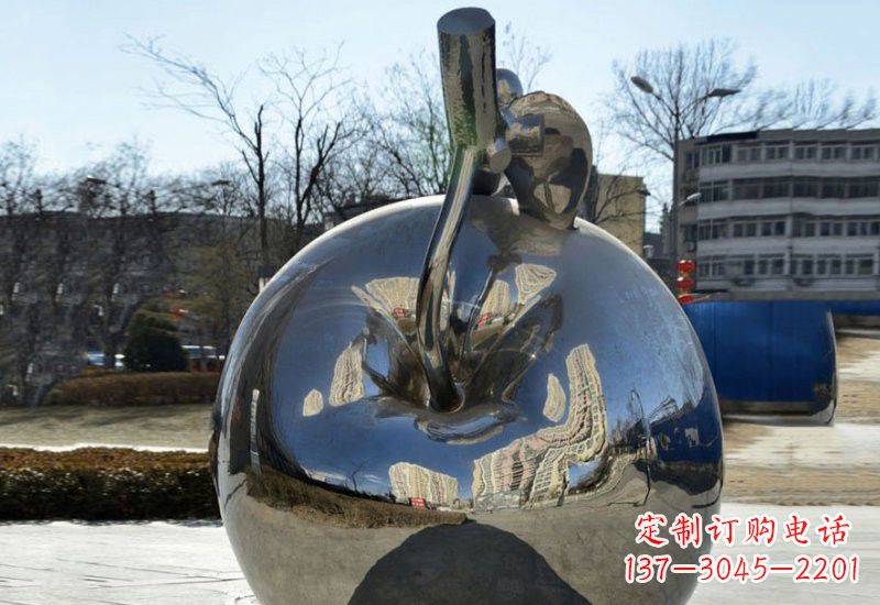 岳阳精致的不锈钢苹果雕塑