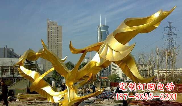 岳阳不锈钢大雁雕塑——一件传承中华文化的艺术杰作