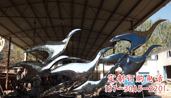 岳阳不锈钢大雁雕塑给环境带来生机