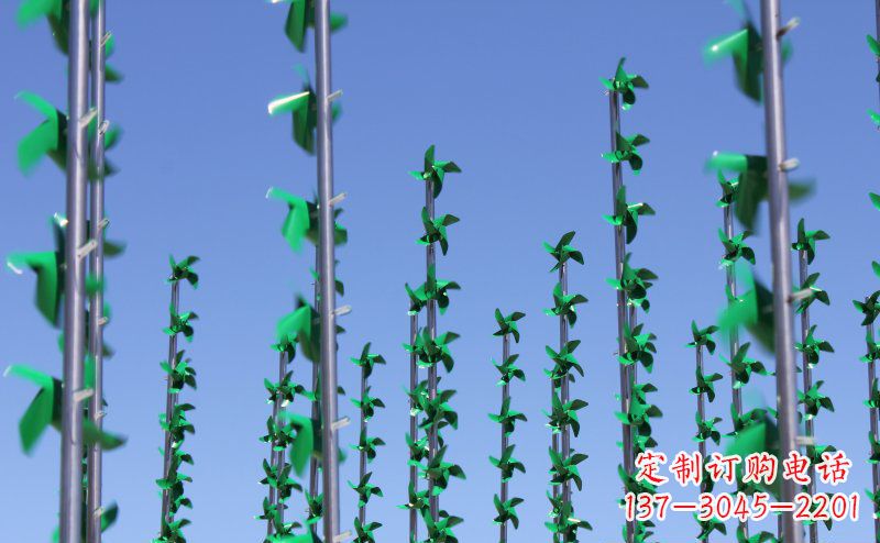 岳阳不锈钢风车景观雕塑