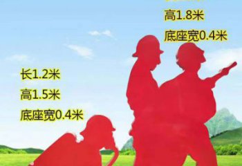 岳阳表彰消防英雄——不锈钢消防员人物雕塑