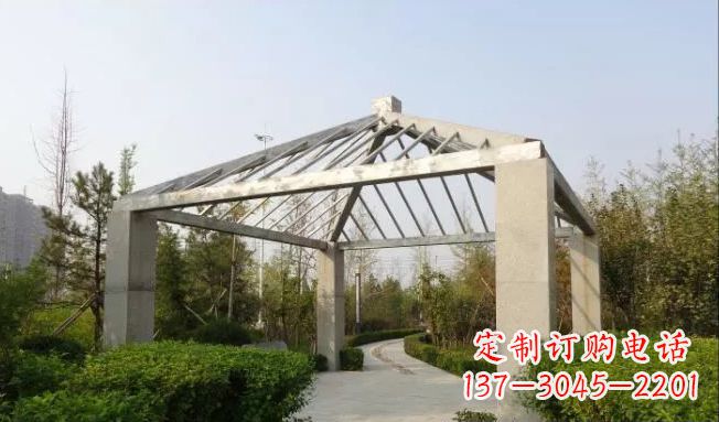 岳阳不锈钢凉亭雕塑点缀公园景观