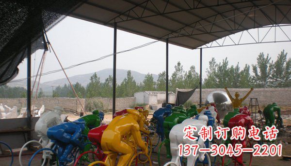 岳阳不锈钢骑自行车雕塑象征运动的艺术