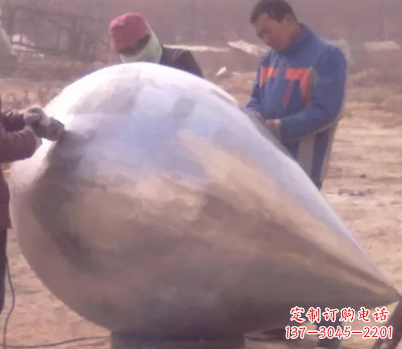 岳阳不锈钢水滴雕塑精致美丽的艺术品