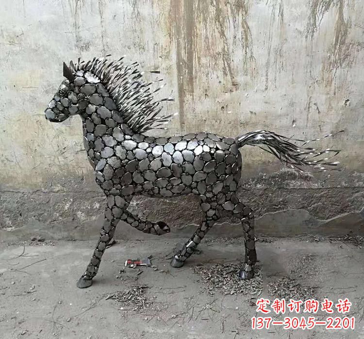 岳阳不锈钢园林动物马雕塑