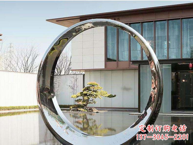 岳阳不锈钢月亮雕塑精美绝伦