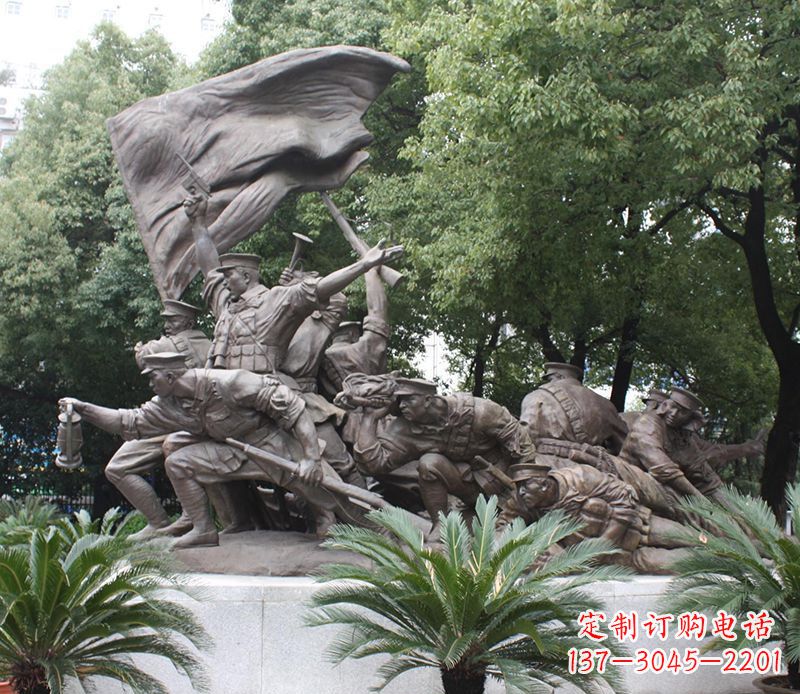 岳阳革命战士的荣耀——铜雕的艺术之美