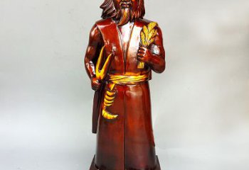 岳阳神农氏铜像传承炎帝文化的艺术之作
