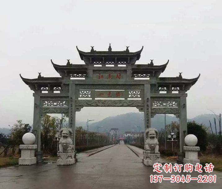 岳阳牌坊石雕传承民间文化