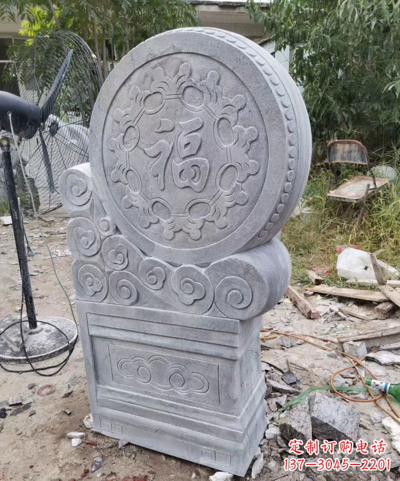 岳阳大理石抱鼓石雕门墩的美丽