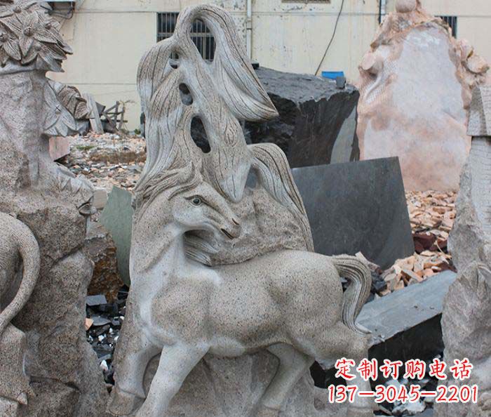 岳阳大理石动物雕塑丰富多彩的艺术品