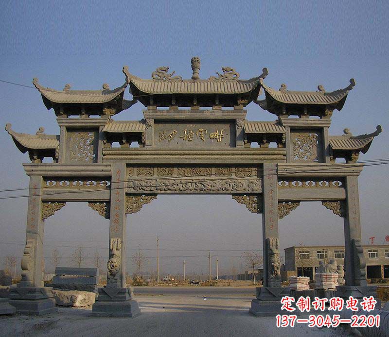 岳阳大理石牌楼雕塑定制