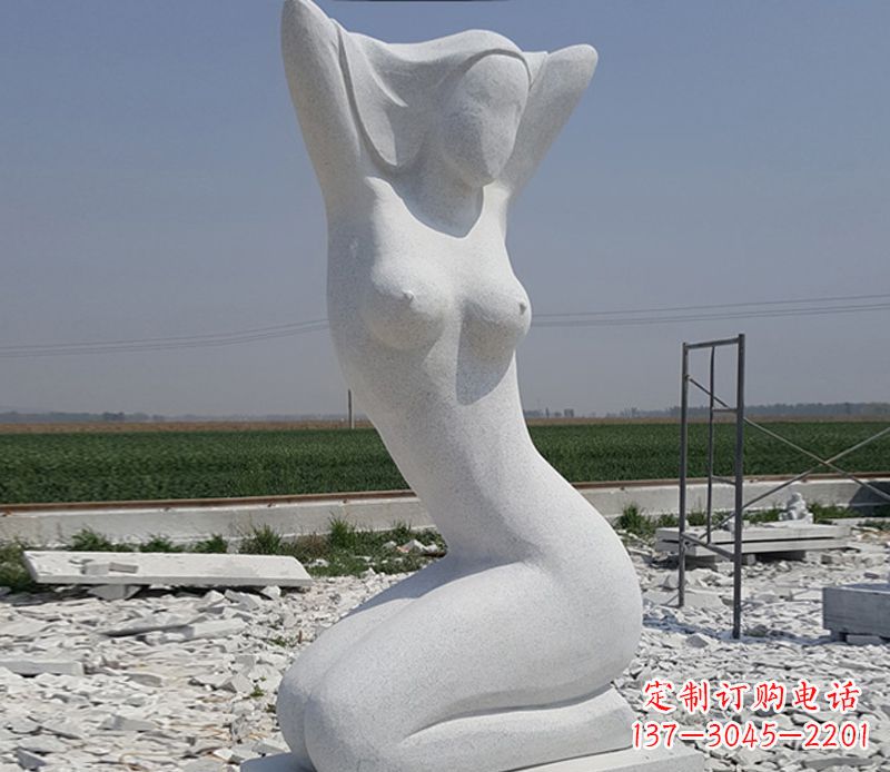 岳阳优雅大理石美女雕塑