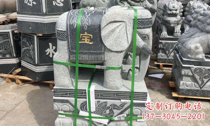 岳阳大理石大象门口石雕