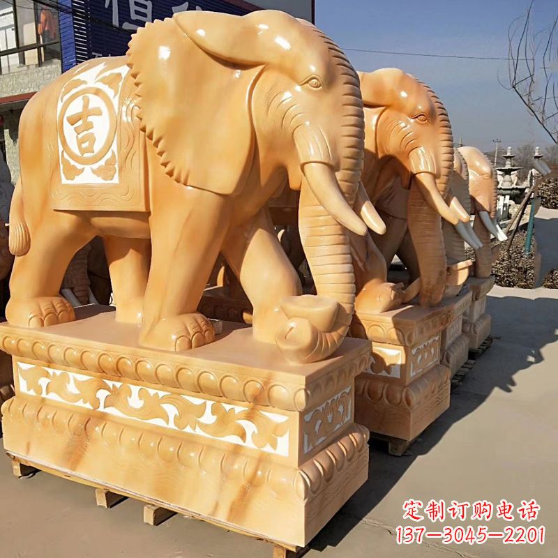 岳阳以大象雕塑点缀你的风水