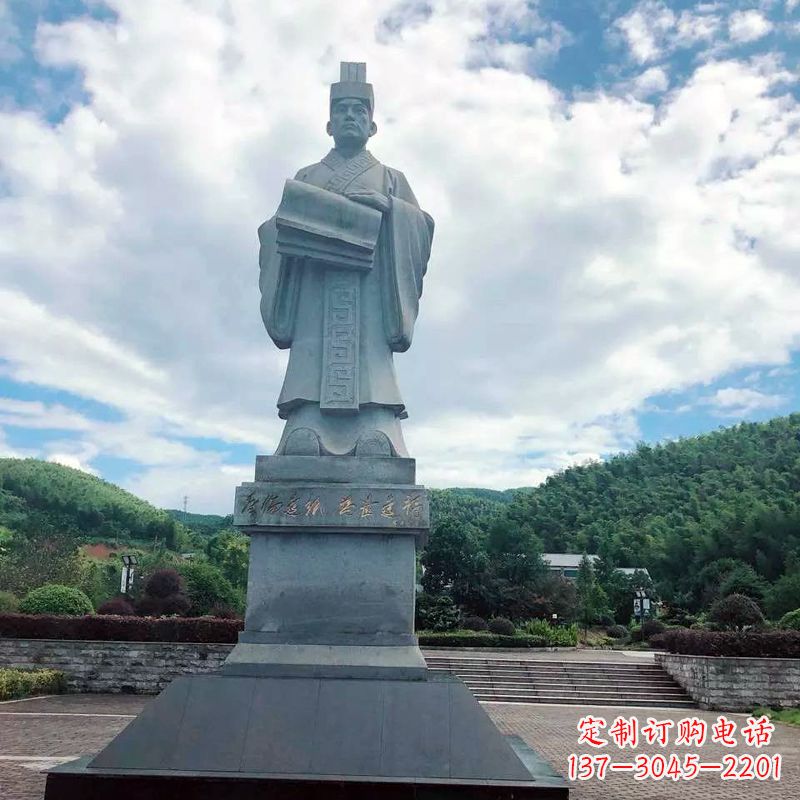 岳阳大型蔡伦石雕像-景区广场历史文化名人雕塑