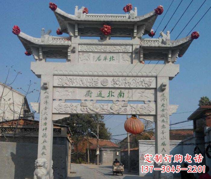 岳阳优质大理石牌坊雕塑
