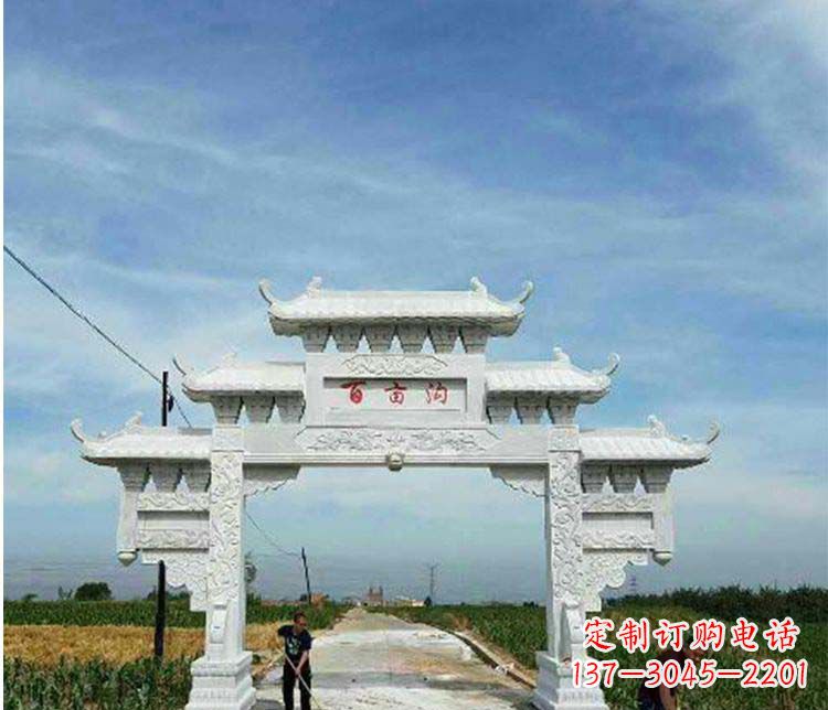 岳阳西方风格石牌坊石雕