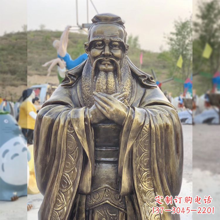 岳阳中领雕塑贵族——伟大的孔子雕塑
