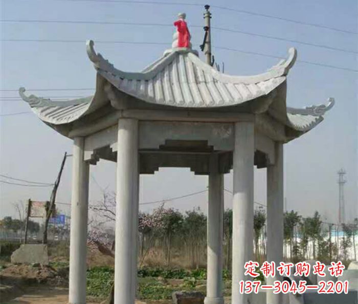 岳阳典雅的仿古凉亭石雕