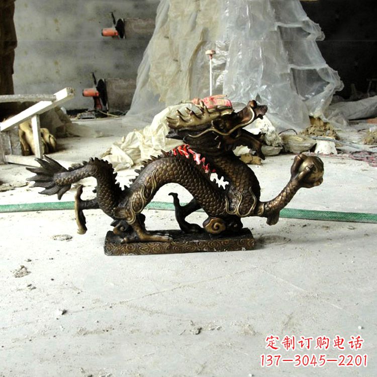 岳阳精美仿古龙铜雕塑