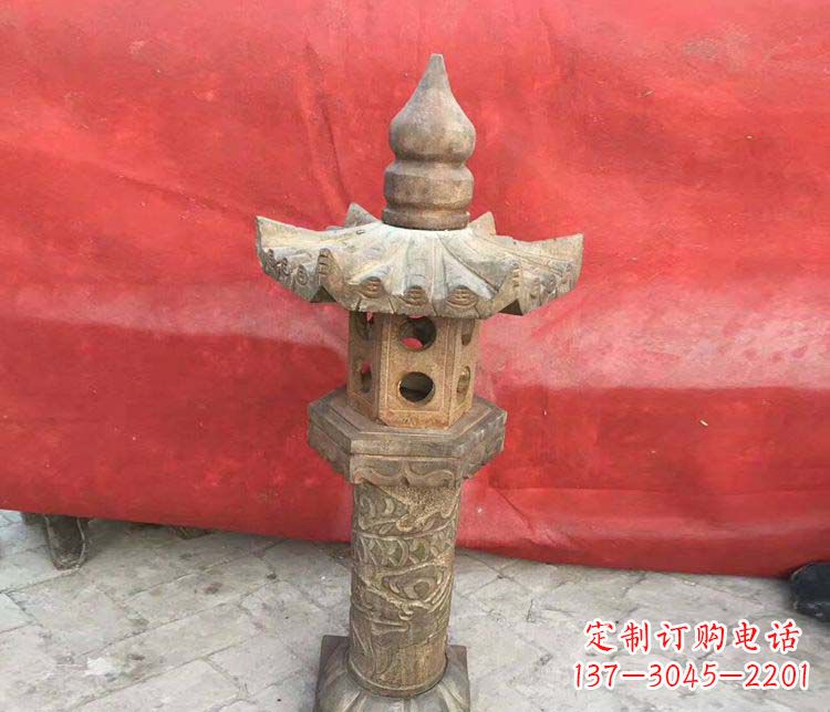 岳阳传统风格石灯雕塑