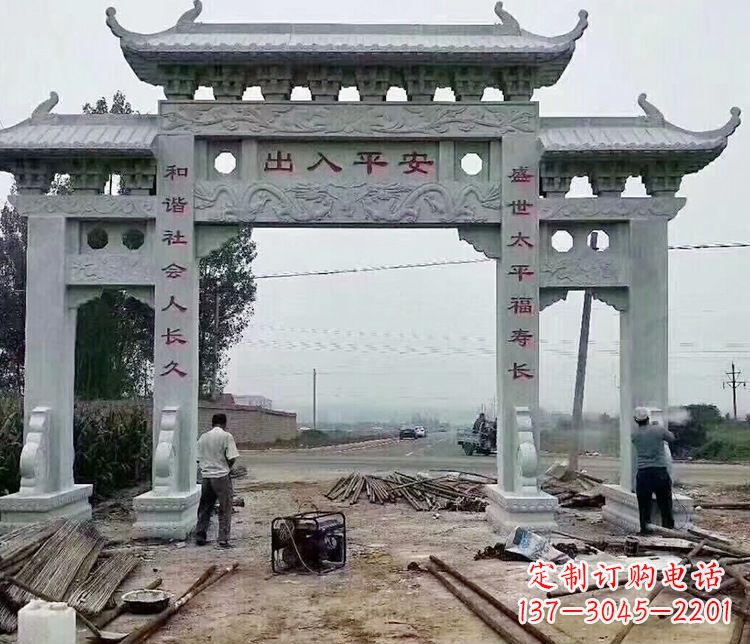 岳阳仿古石牌坊石雕
