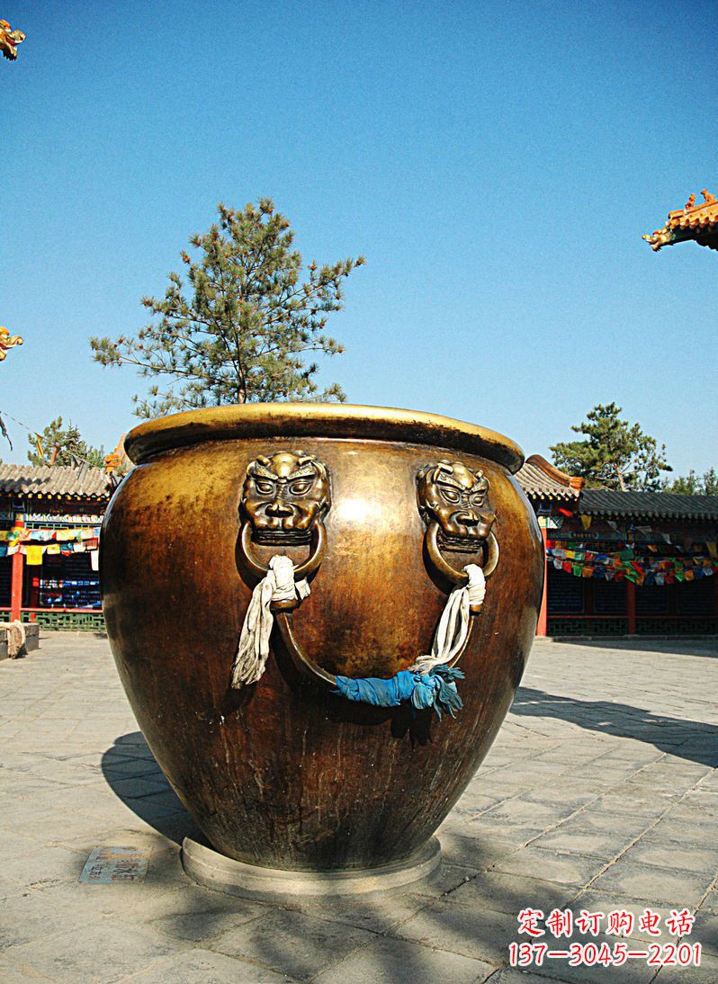 岳阳仿古铜雕水缸