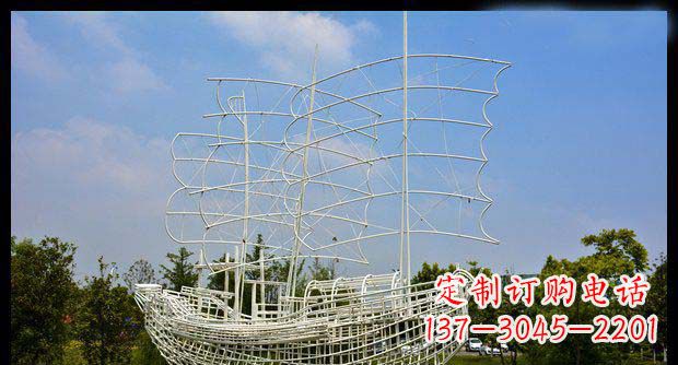岳阳唯美不锈钢帆船雕塑