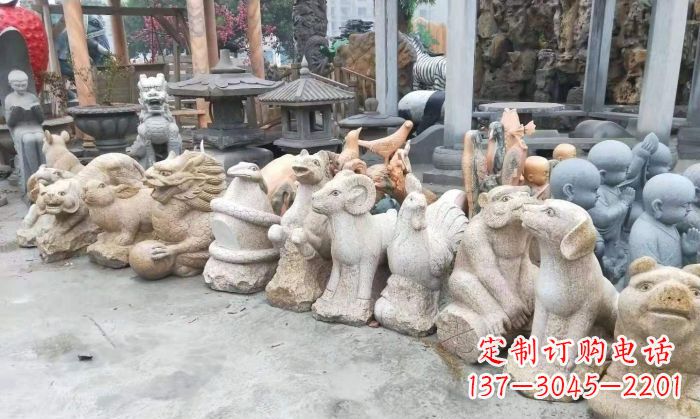 岳阳十二生肖动物雕塑