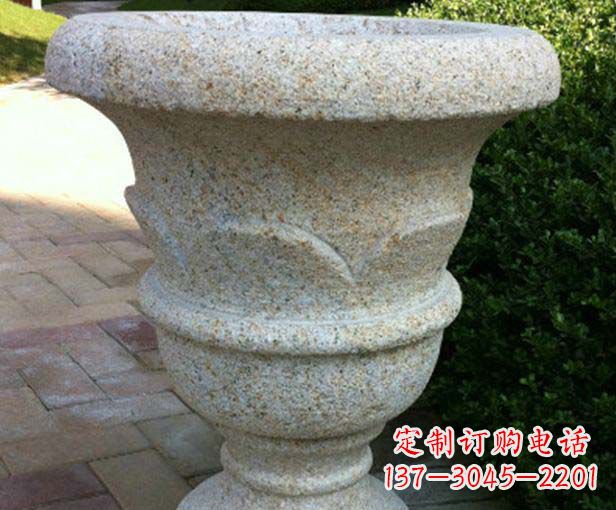 岳阳大理石花盆石雕,为您的景观添色彩