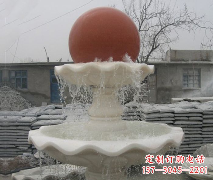 岳阳精美风水球石雕