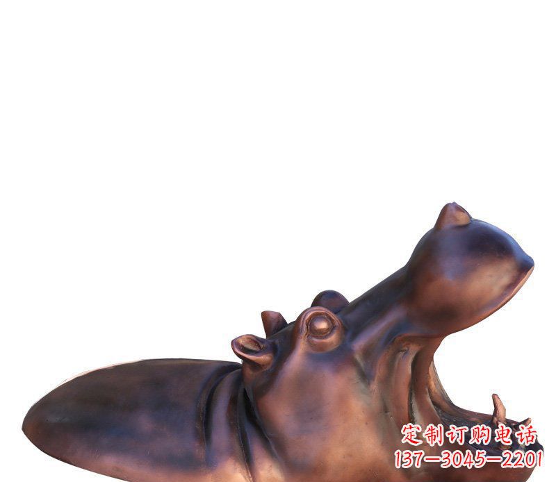 岳阳产品名称铜质河马雕塑