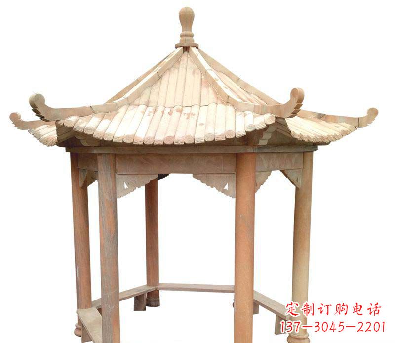 岳阳精美六角凉亭雕塑