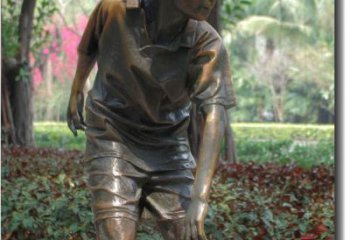 岳阳产品名称青春活力的男孩铜雕