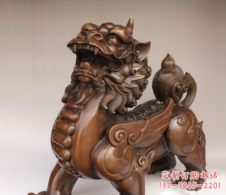 岳阳古代神兽貔貅铜雕