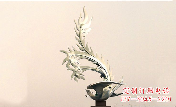 岳阳精致的不锈钢凤凰雕塑