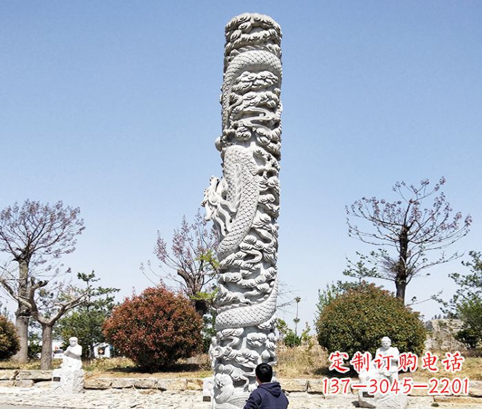岳阳欣赏传统工艺的极致雕塑——大理石盘龙柱石雕