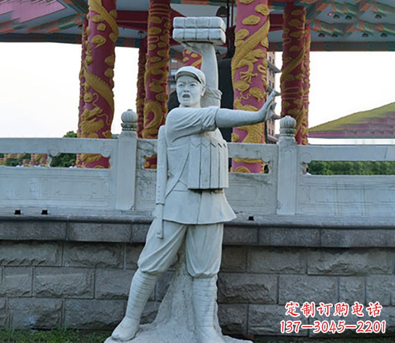 岳阳董存瑞石雕:一种传承精湛工艺的艺术品