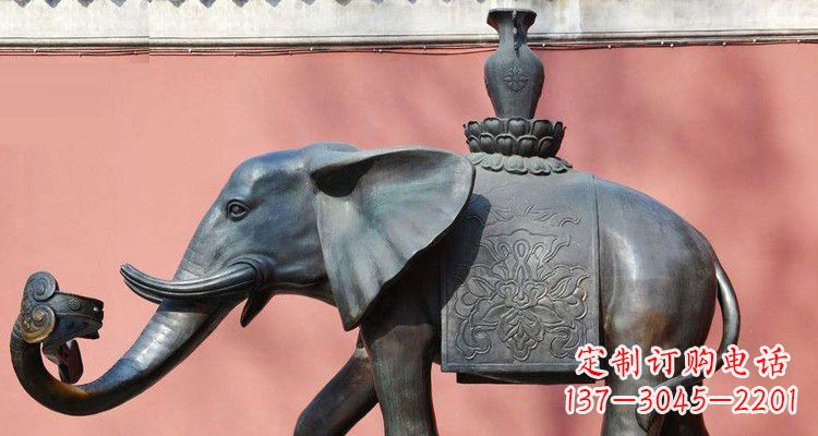 岳阳吉祥大象铜雕,匠心之作