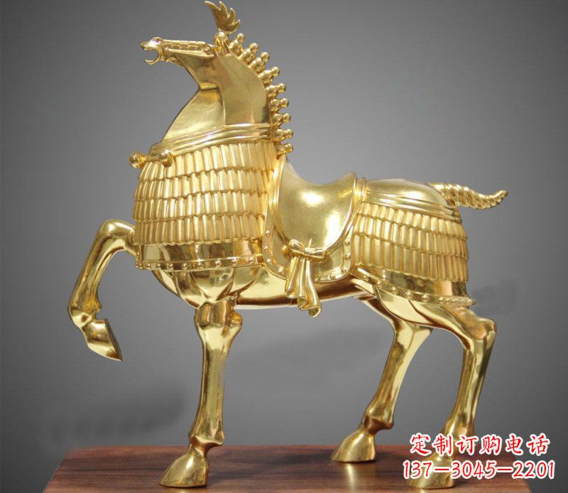 岳阳马公园动物铜雕 (2)