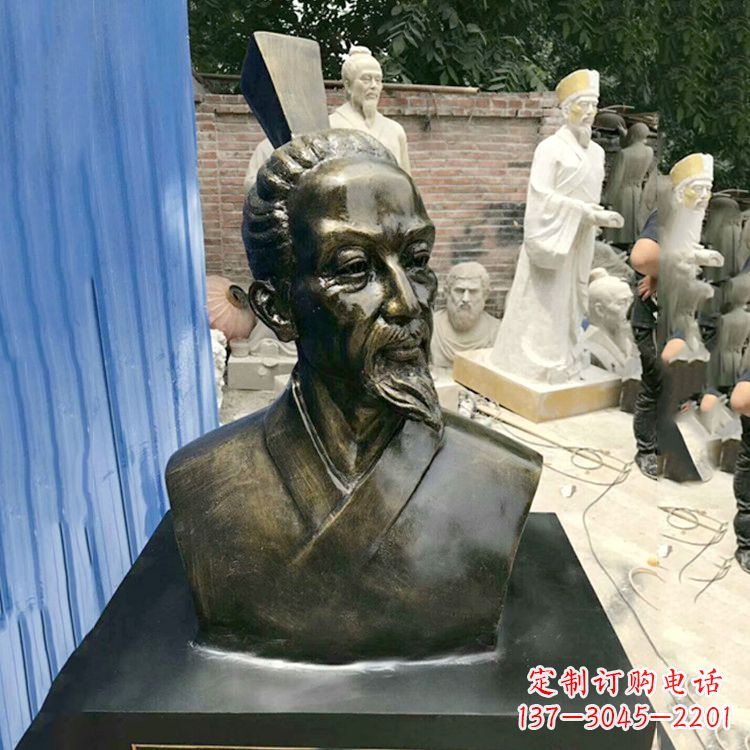 岳阳屈原雕塑仿铜头像，让您享受美好的艺术之美